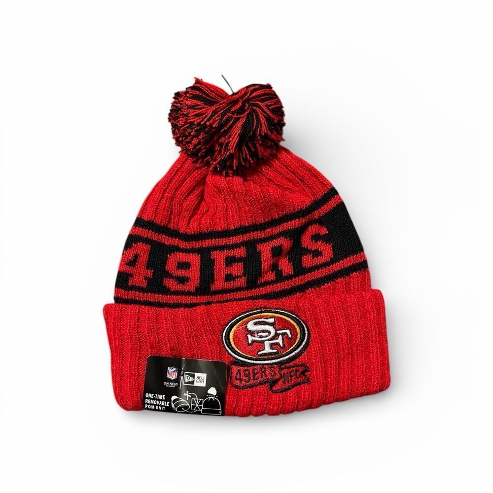 San Francisco 49ers Knit Beanie Sideline Collection By New Era